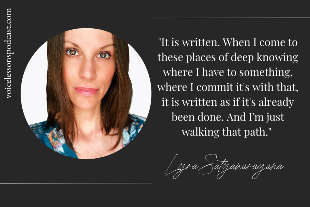a lesson on following your intuition with Lyra Satyanarayana